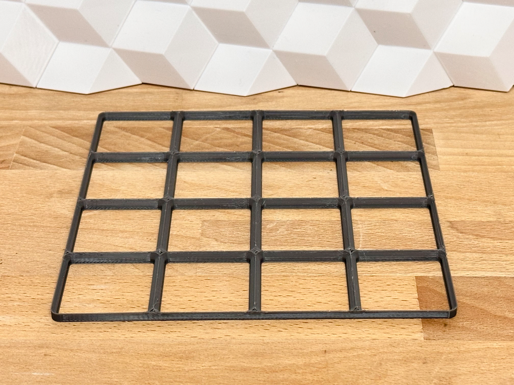 Gridfinity Baseplate (Quick lite, less filament)
