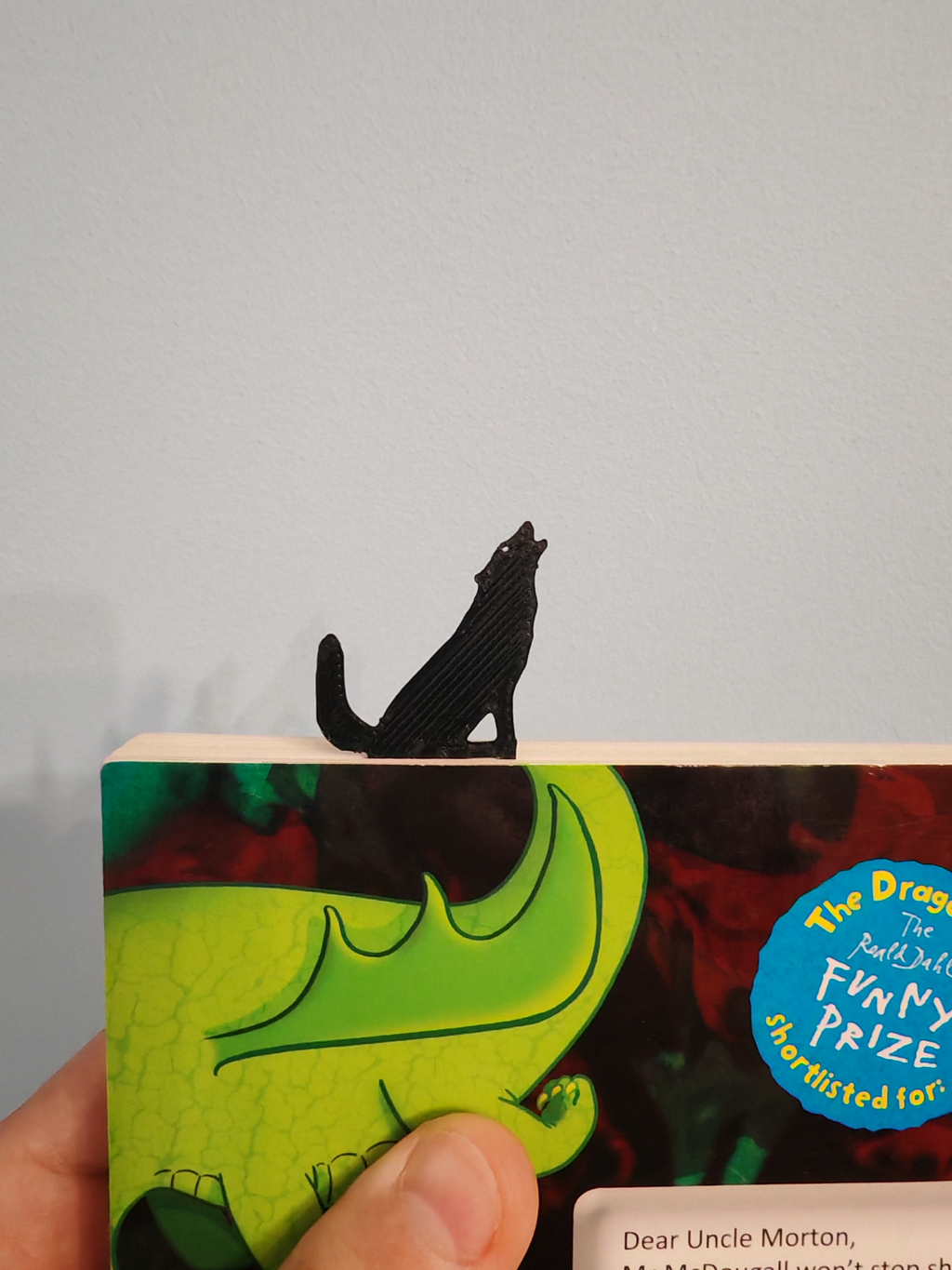 Wolf bookmark