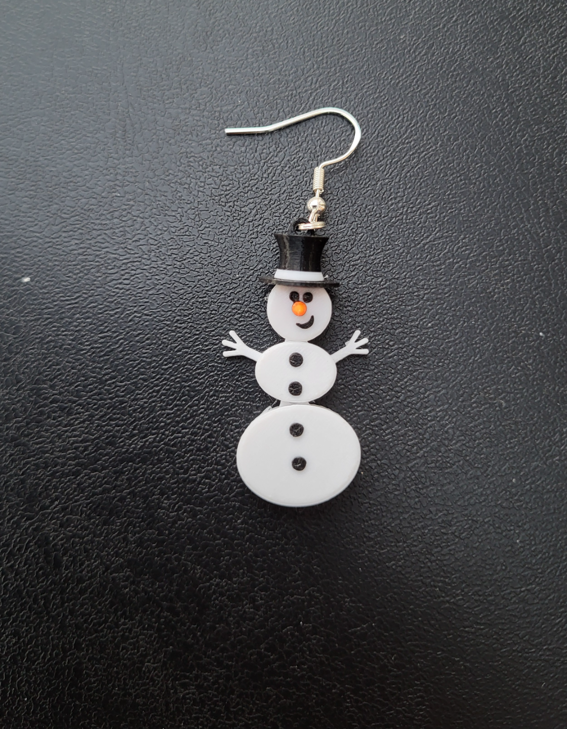snowman articulated earring