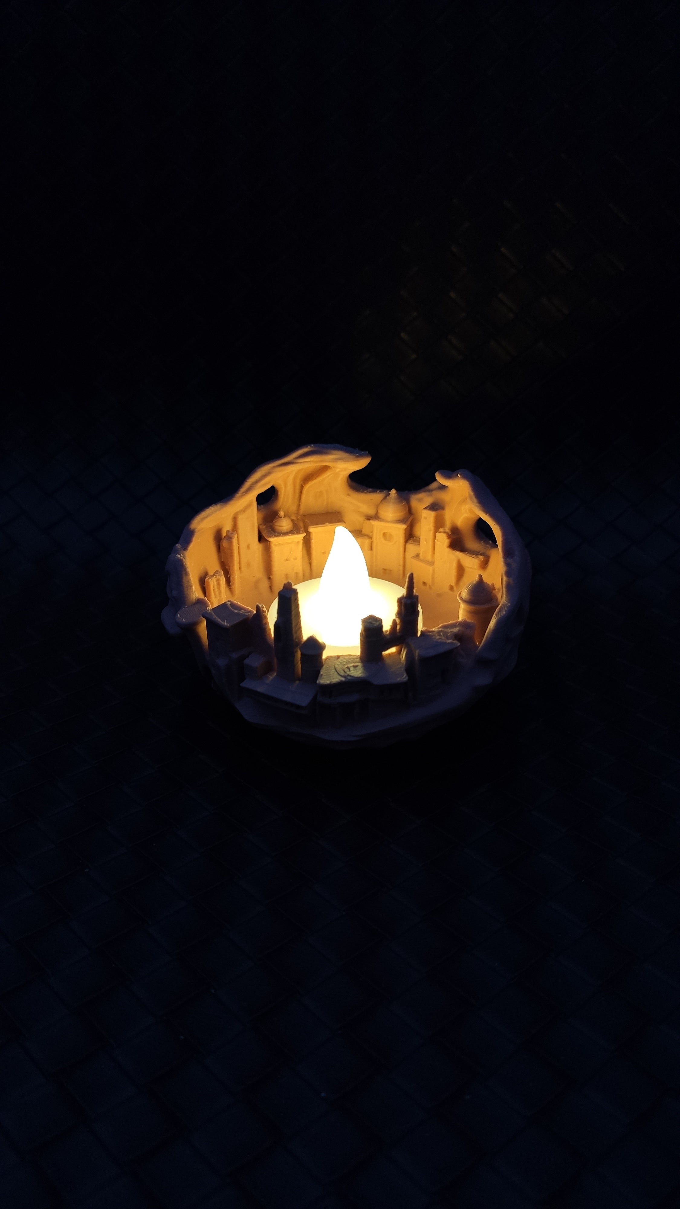 Sand city - LED tea light holder