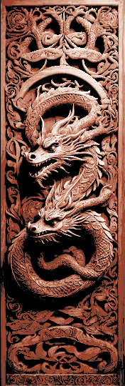 Set of 3 Bookmarks - Viking Nordic Knotwork Carving in wood of Dragons