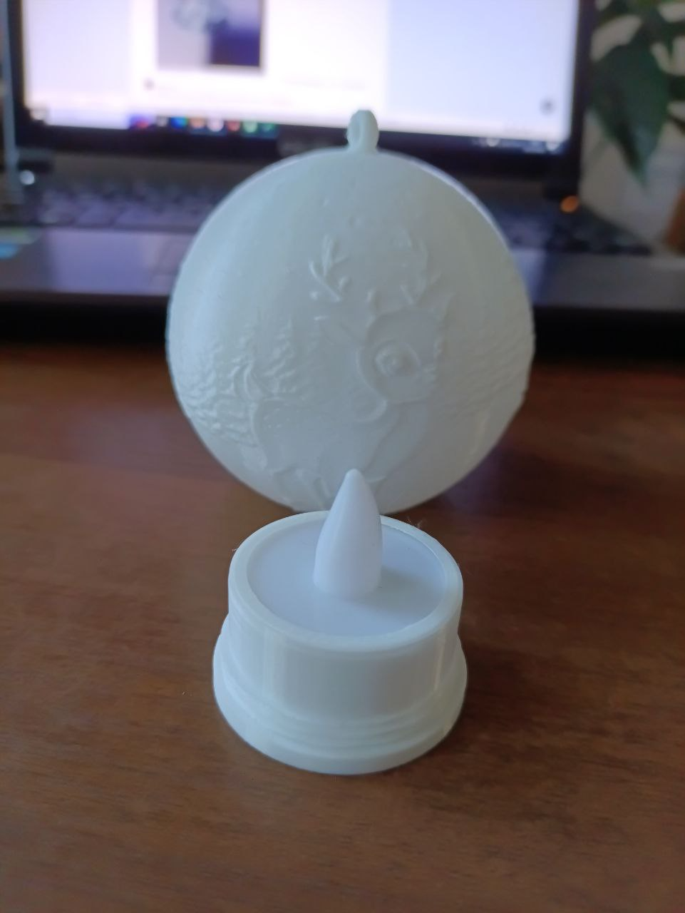 Base for a New Year's ball tea candle