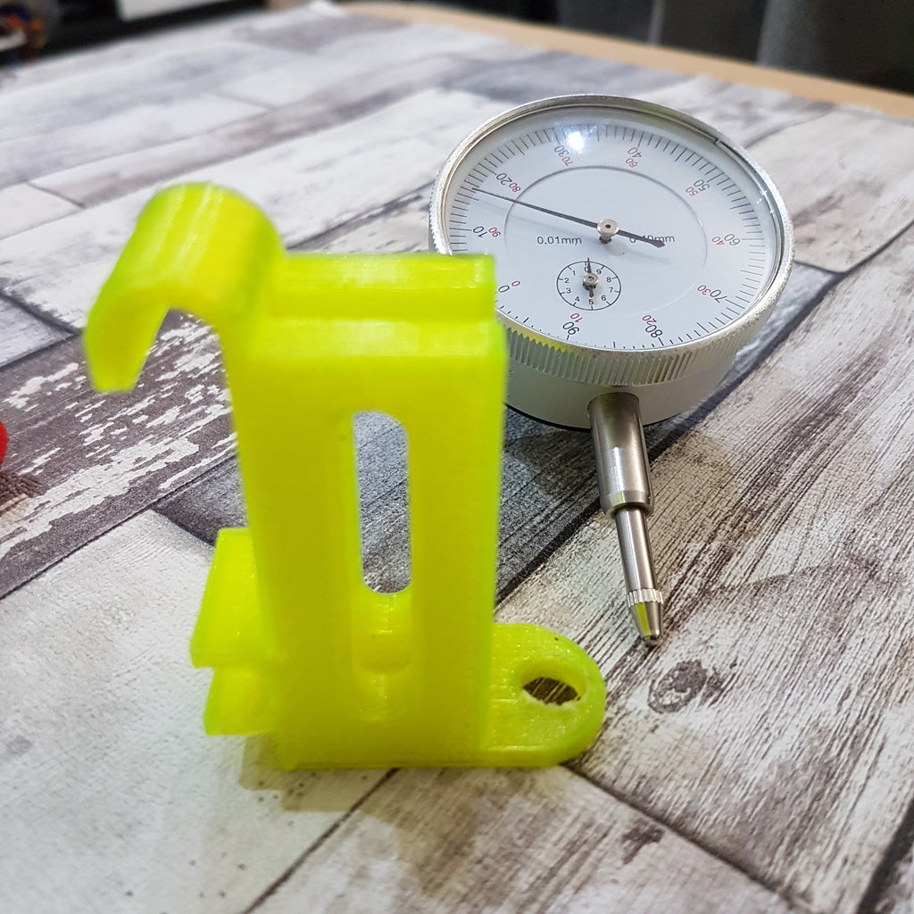 dial gauge mount for bed leveling