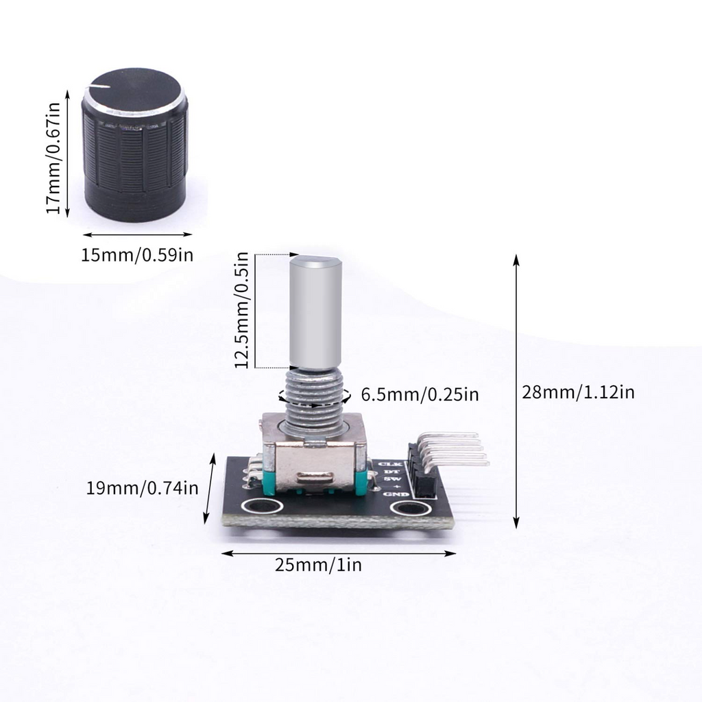 Knob for KY-040 rotary encoder