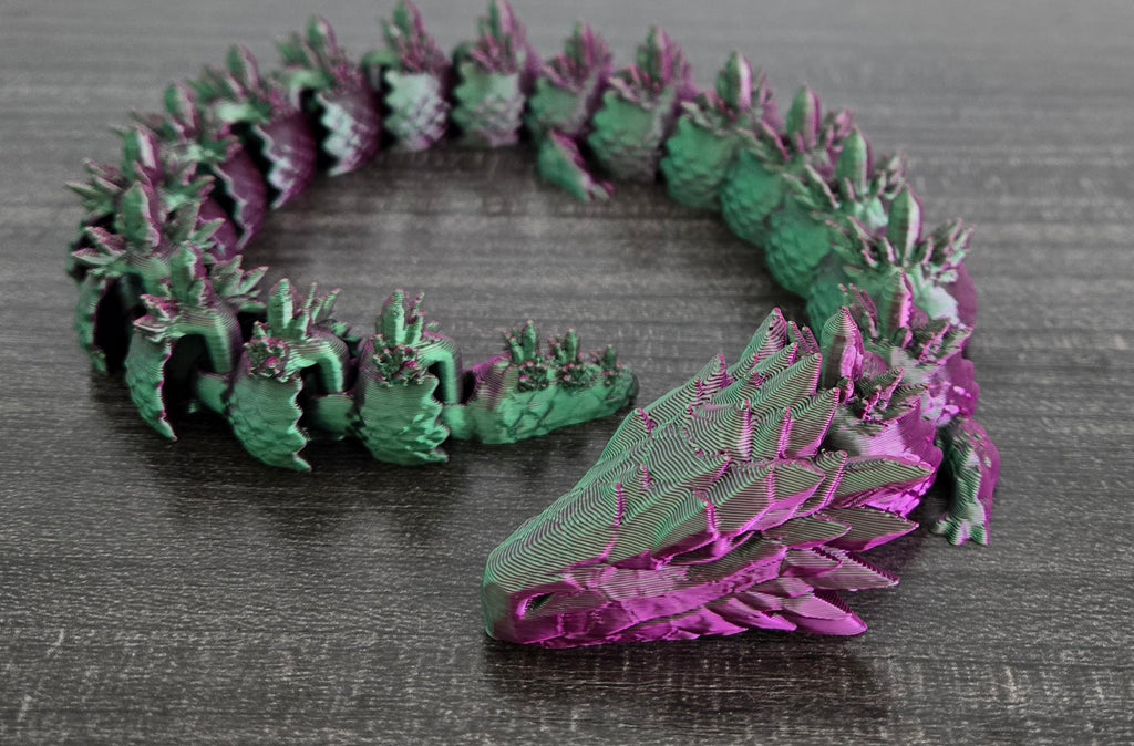 Crystal Spine Flexi Dragon - Dragon Fidget Toy