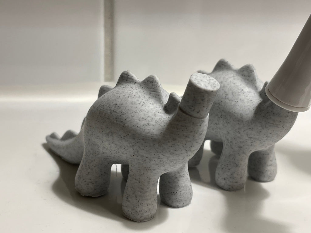 Cute Stylized Dinosaur Toothbrush Holder