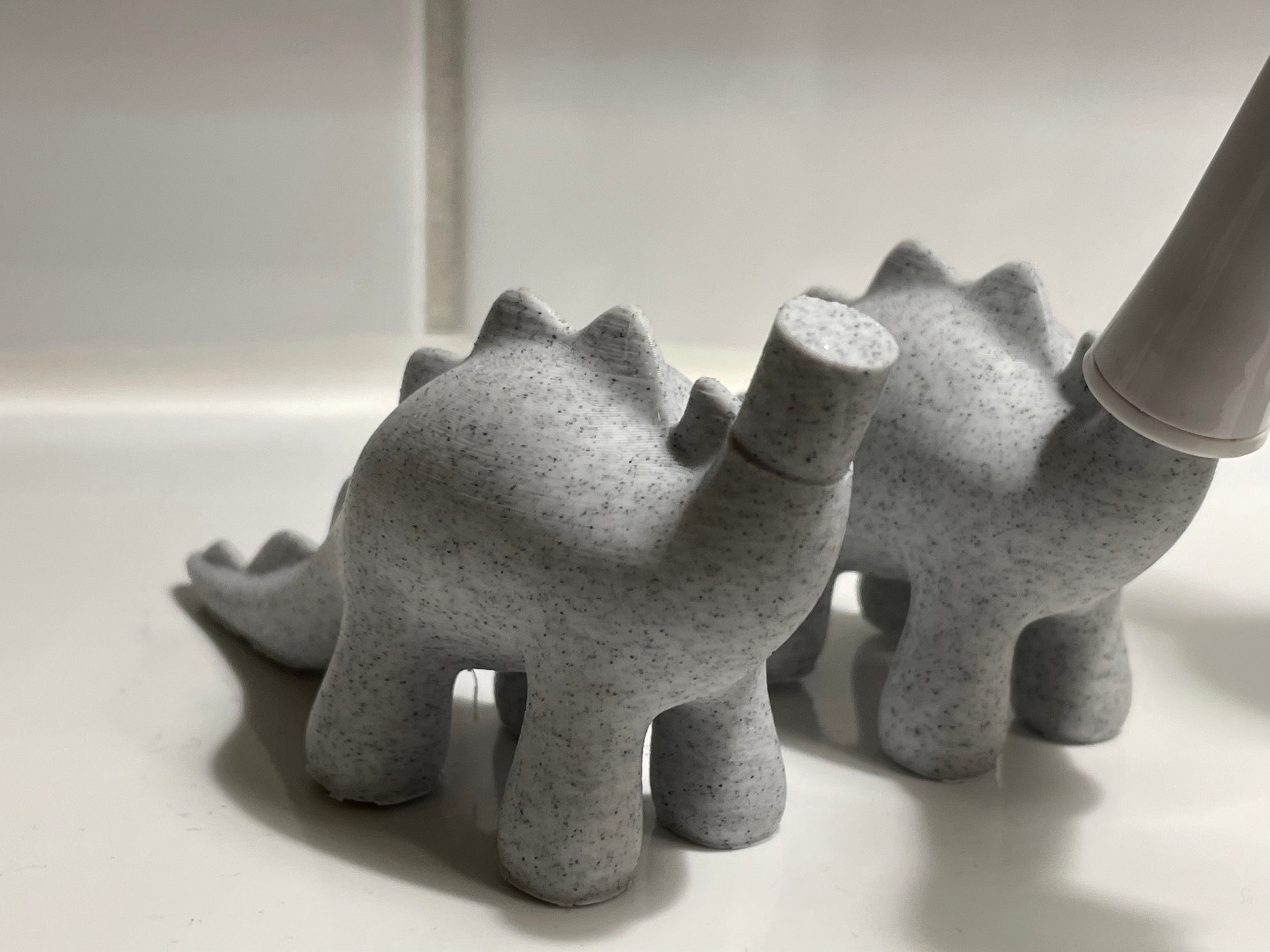 Cute Stylized Dinosaur Toothbrush Holder