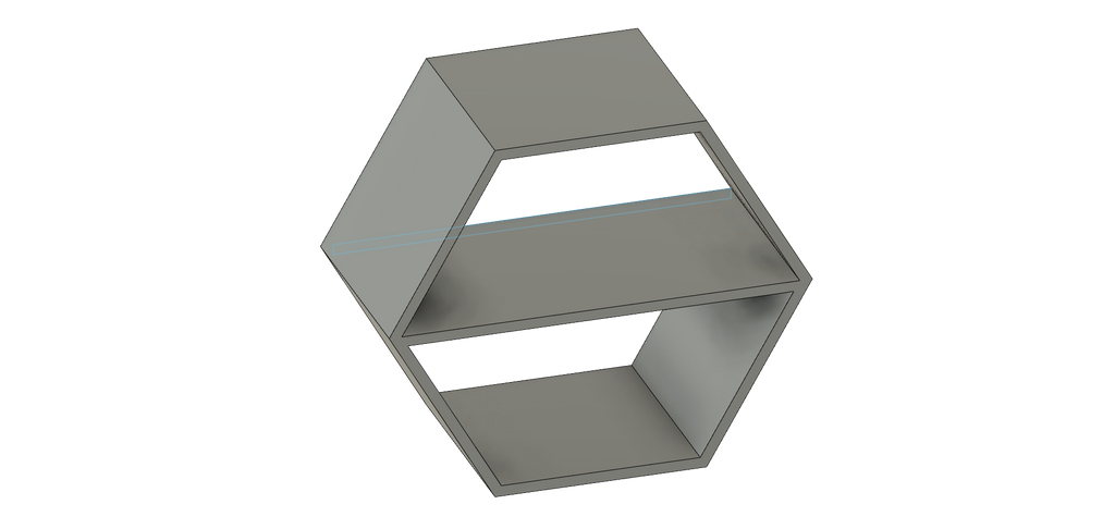 Honeycomb shelf devided