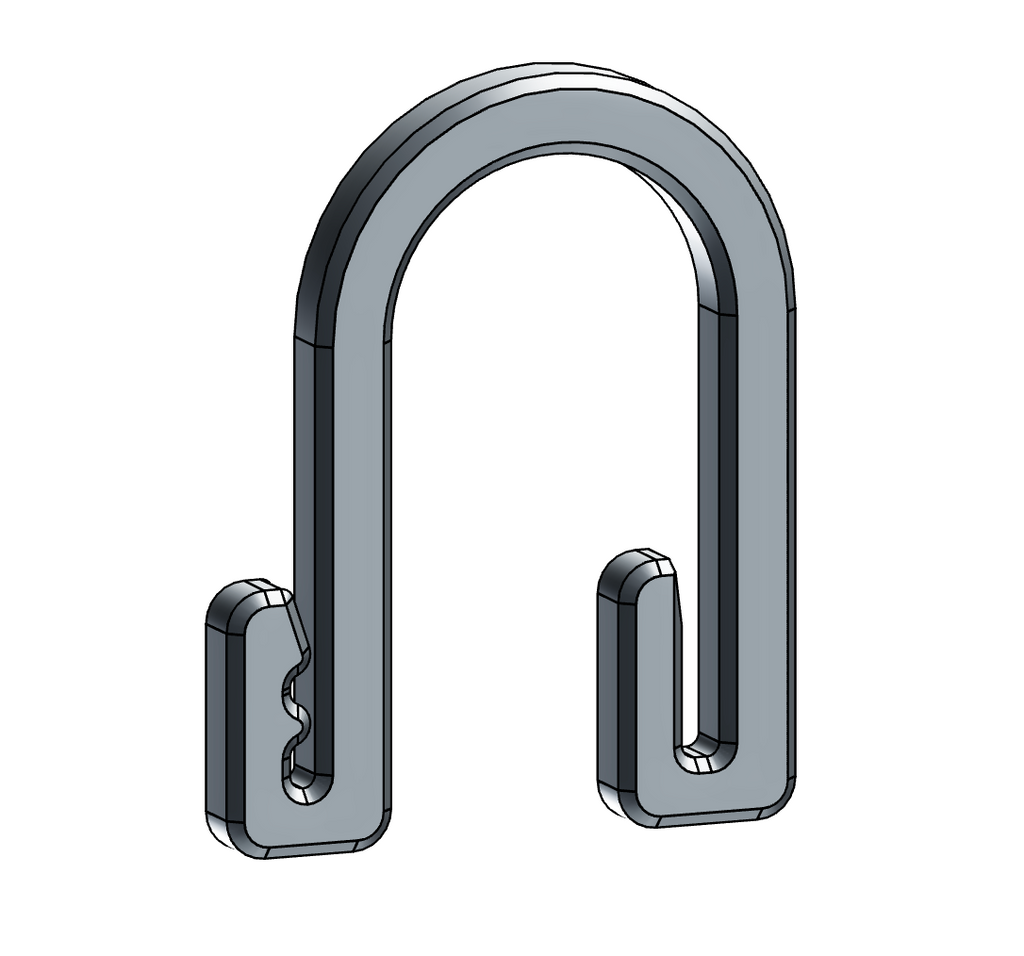 Shower Curtain Hook Clip - won't come off!