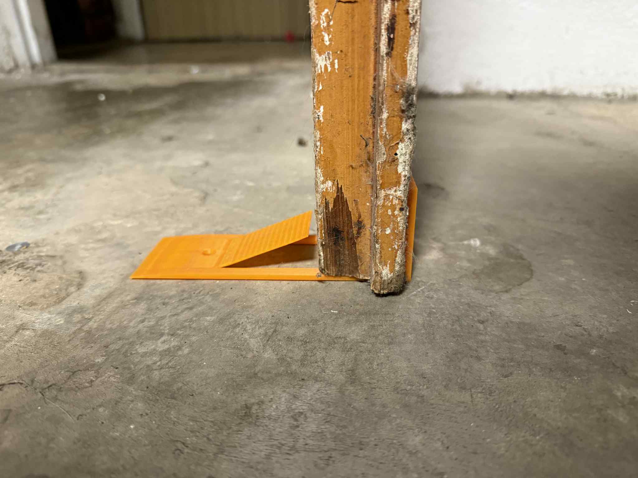 Door stop with step