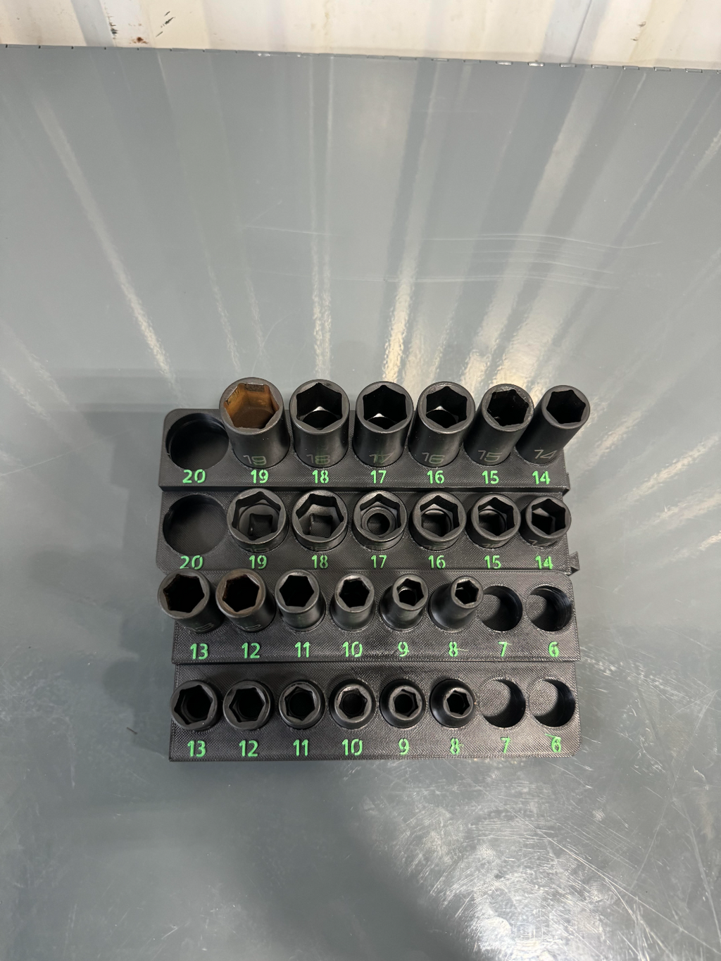 3/8 Deep & Shallow Socket Tray