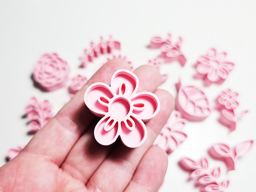 Flower and Leaves Stamp Set