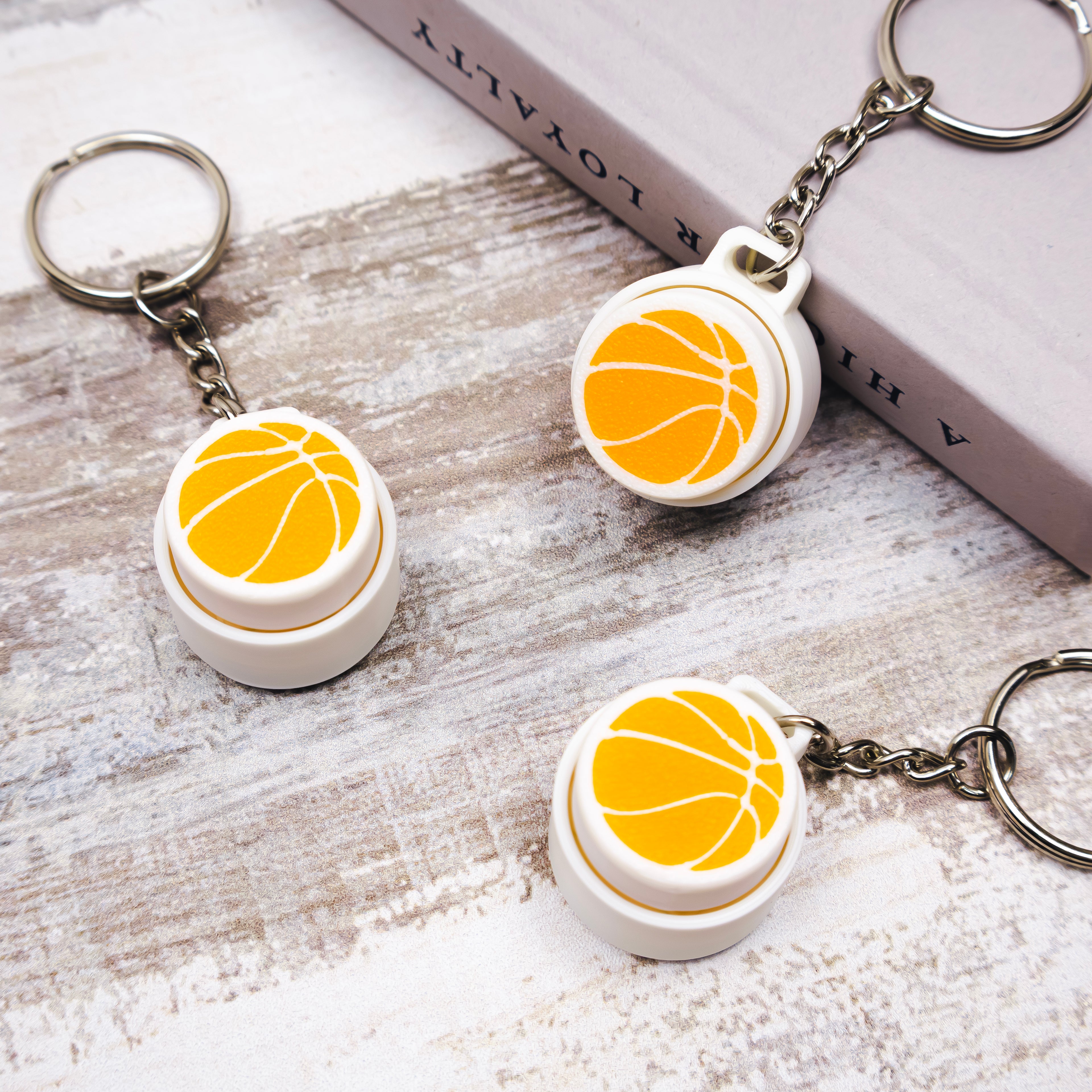 Basketball Clicky Fidget Keychain Toy