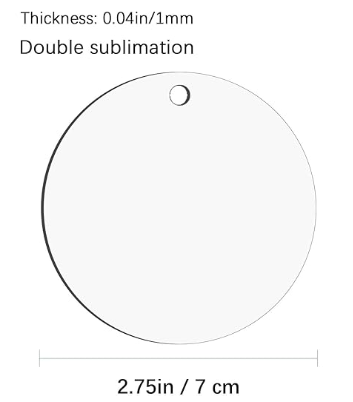 70mm Sublimation Medal Body