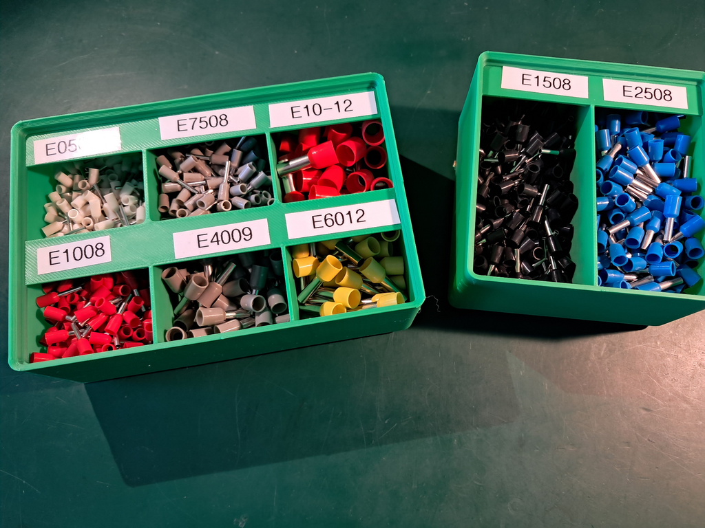 Ferrule crimper with parts boxes