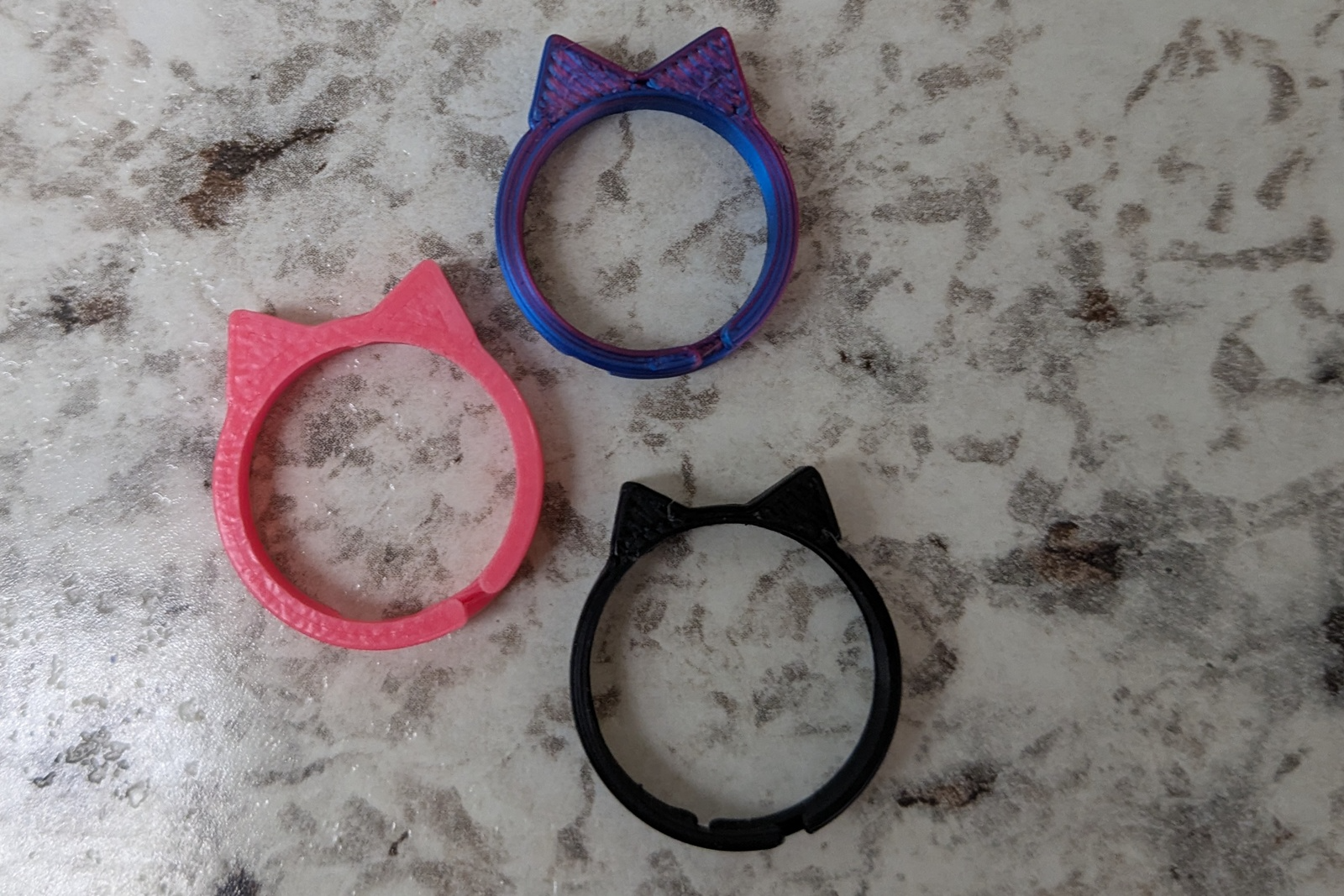 Kitty Ring - Cat Ears Ring - sizes 2-6 d-m