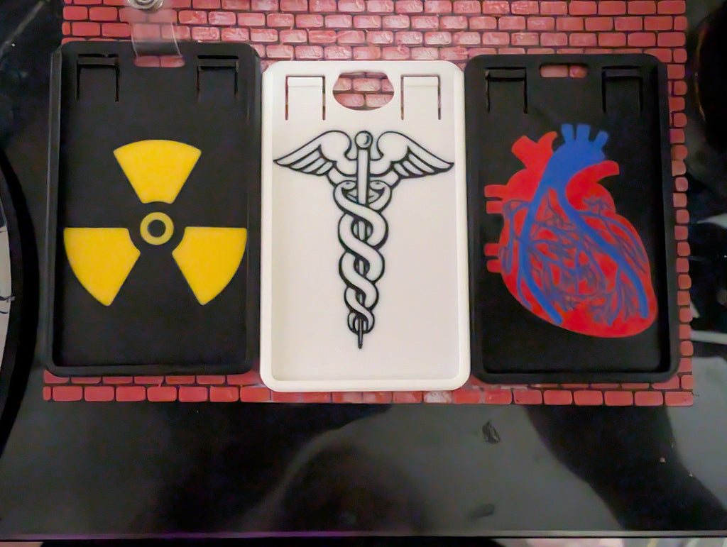 Radiation, Heart and Caduceus Badge Holder