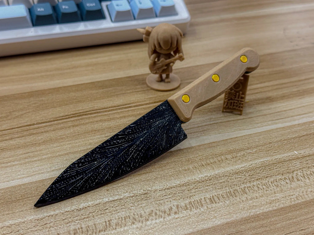 马赛克蛇纹/羽毛纹大马刀(木纹刀柄)——附带自定义纹路教程