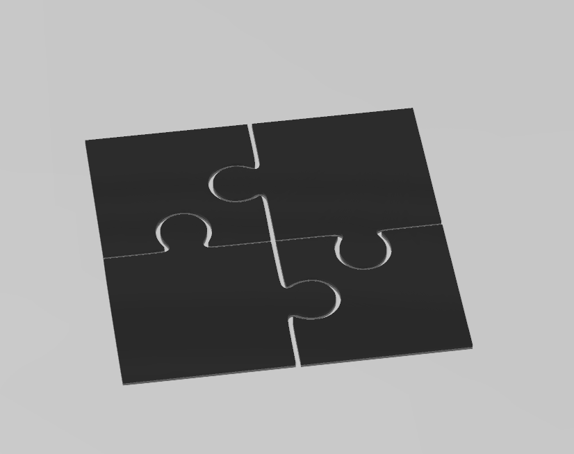 Puzzle coaster 4pcs