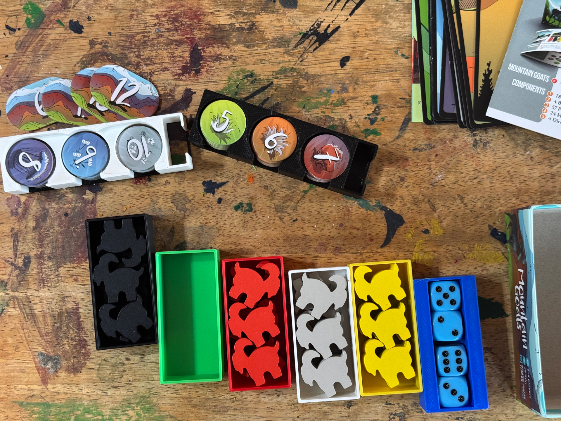 Mountain Goats board game insert hybrid