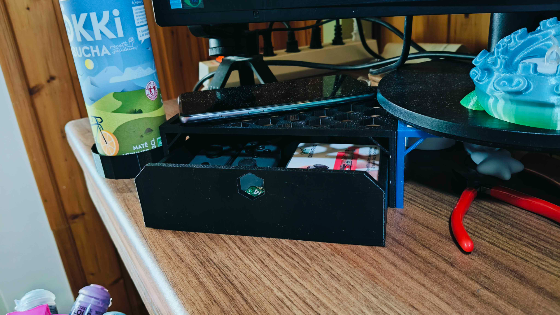 "Modular" Monitor riser for A1 mini with drawers