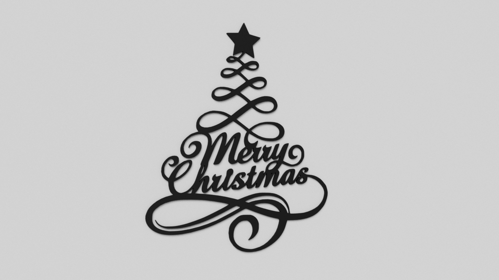 Merry Christmas wall decoration