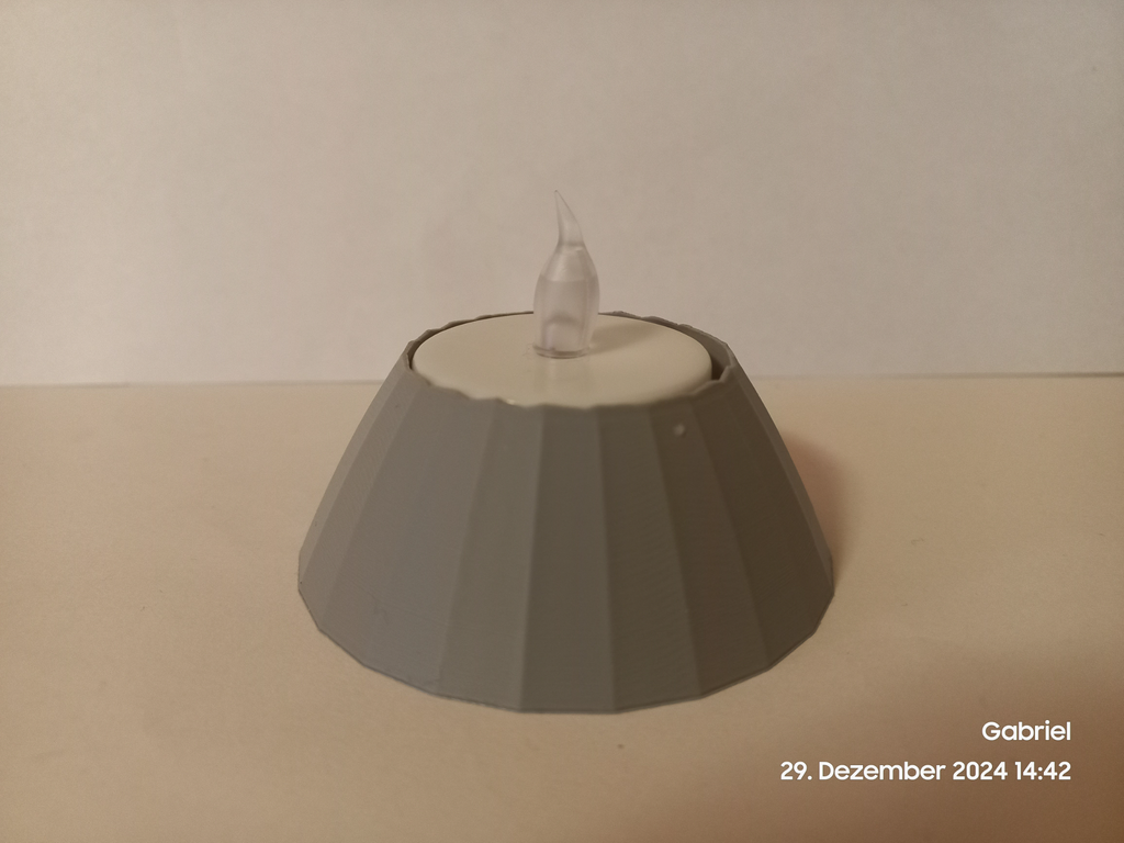 Tealight holder minimalist (volcano)