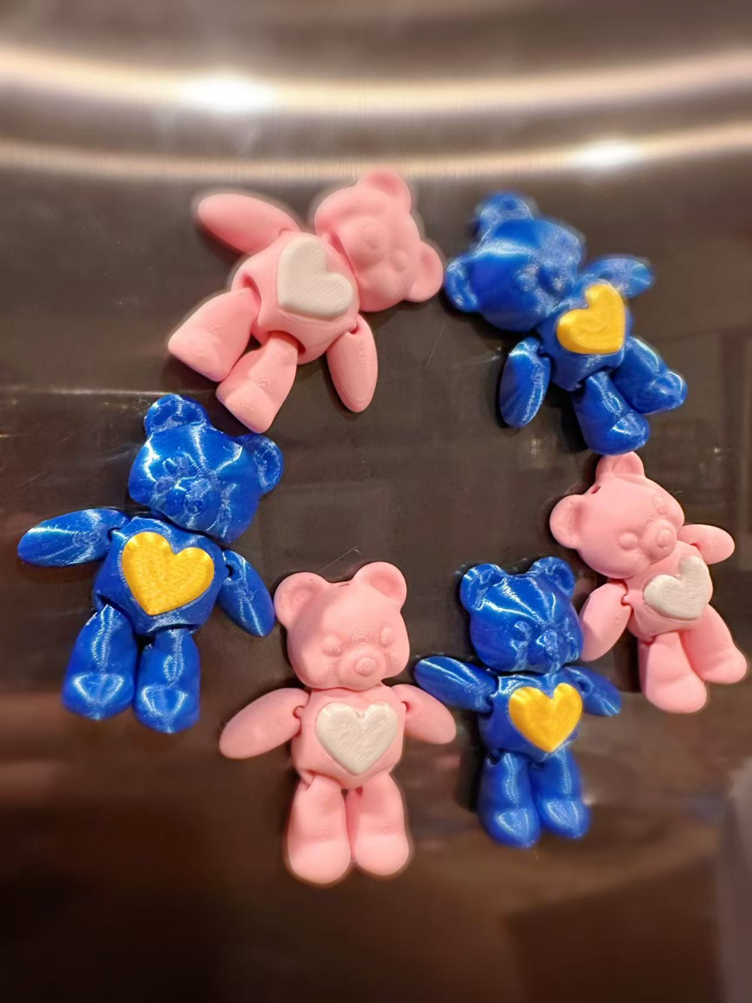 Heart Bear Keychain Magnetic