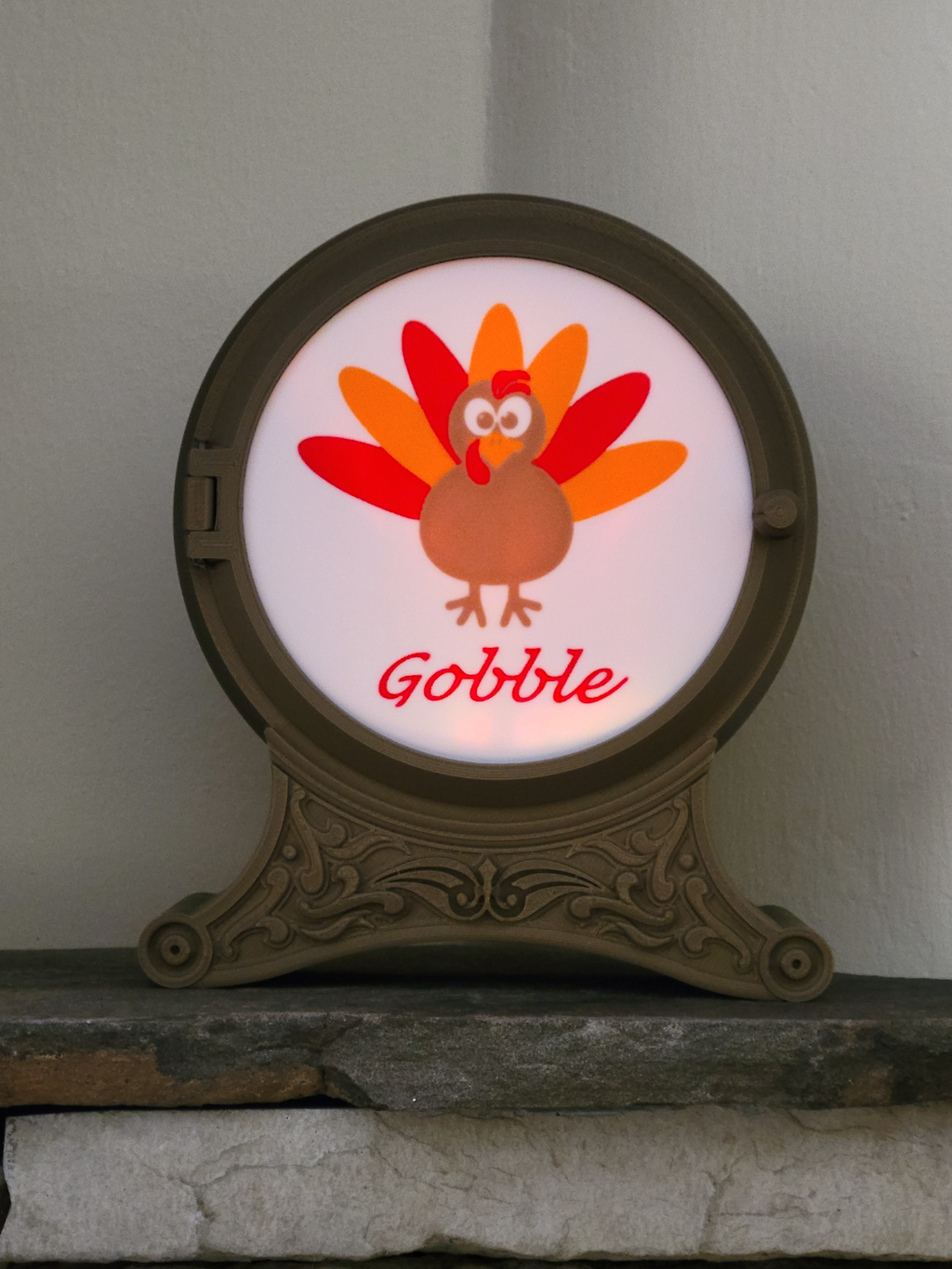 Tea Light Scene, Gobble