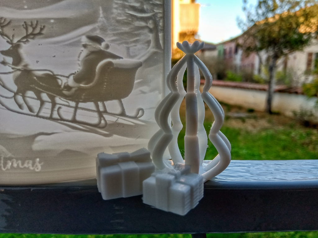 Lithophane Merry Christmas - greeting card Version 2