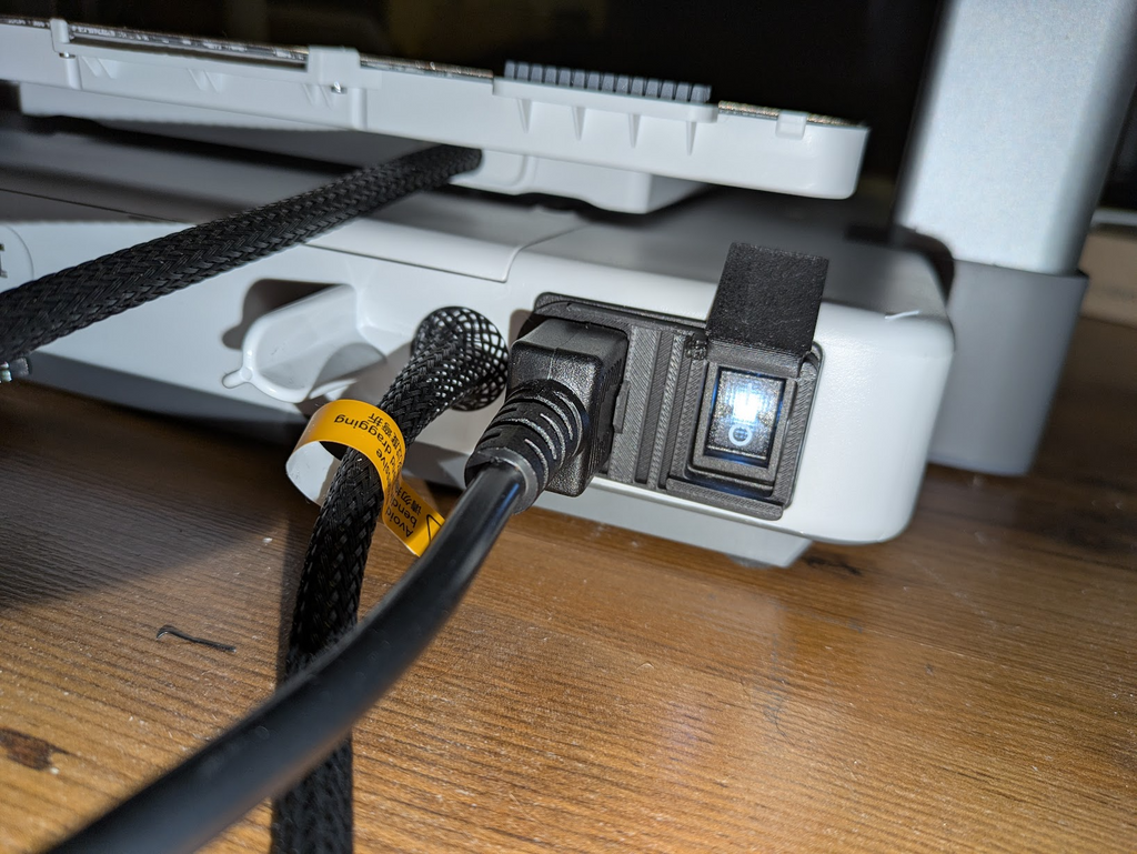 A1 power switch LED cover (IEC320 C14) hinge remix