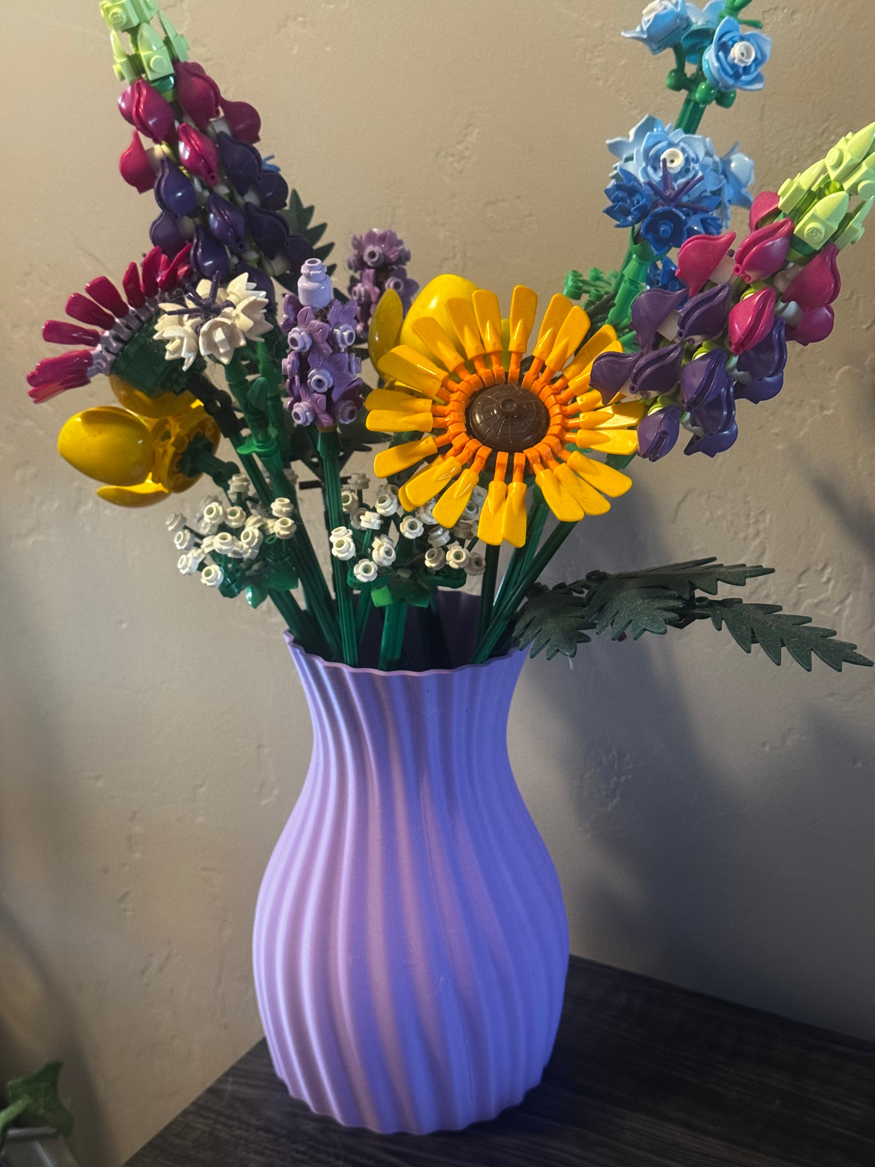 Wave Vase for Brick Flowers