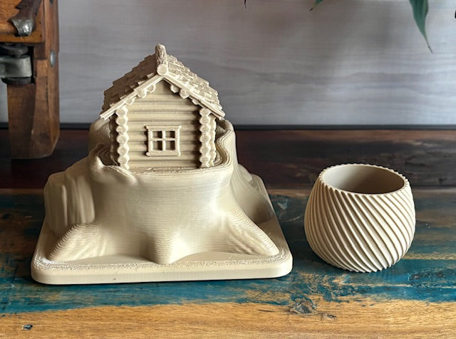 Woodland Cabin Succulent Planter