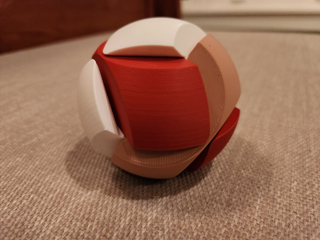 Diagonal Burr Puzzle Ball