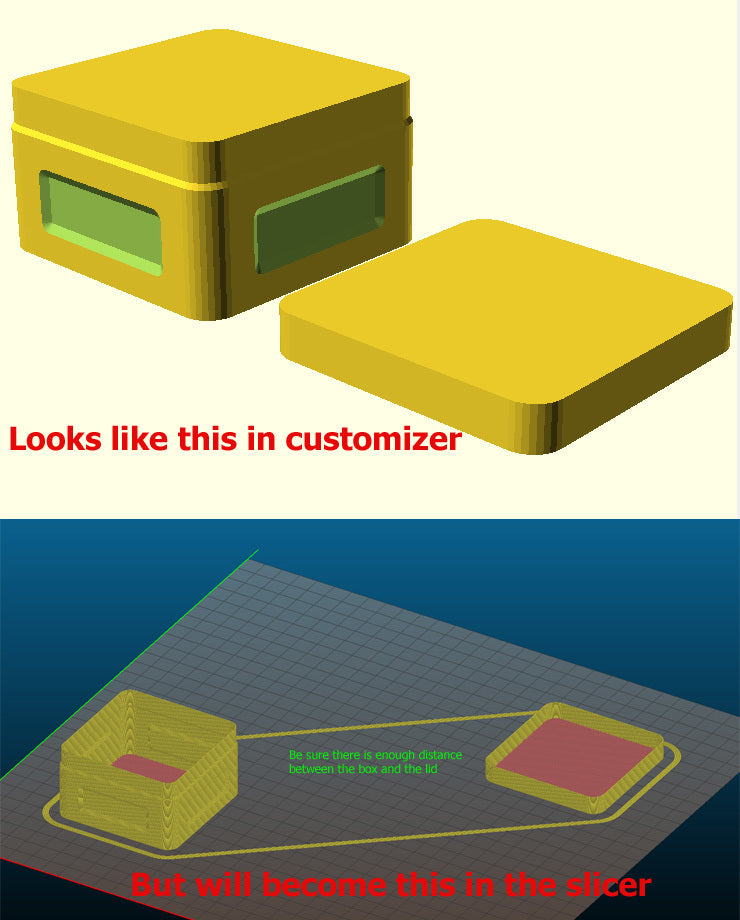 Containers in Vase- or Spiral-mode. OpenScad, Customizable, Fast and Cheap