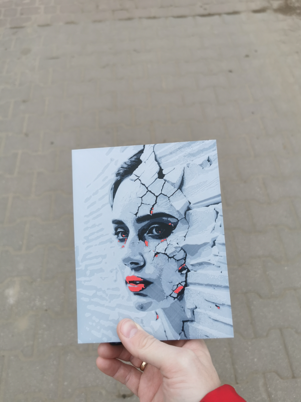 Woman in the wall