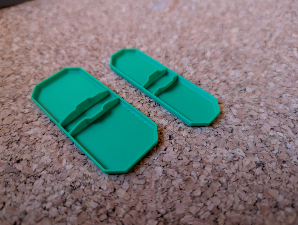 Temporary inserts for clamshell Parts Box