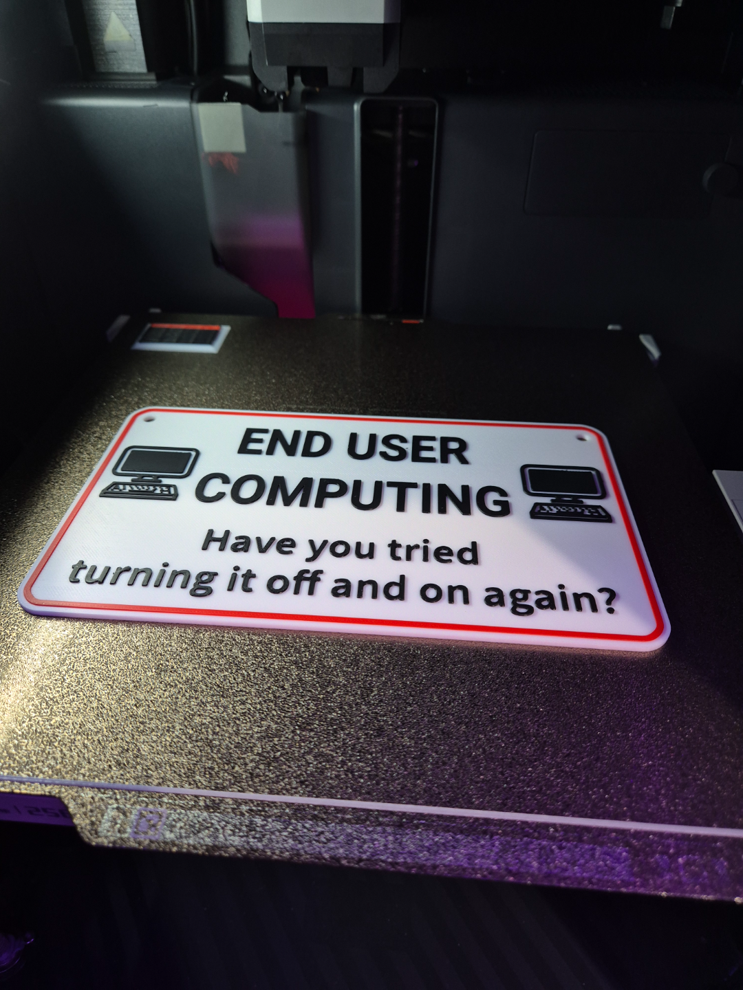 End User Computing door sign