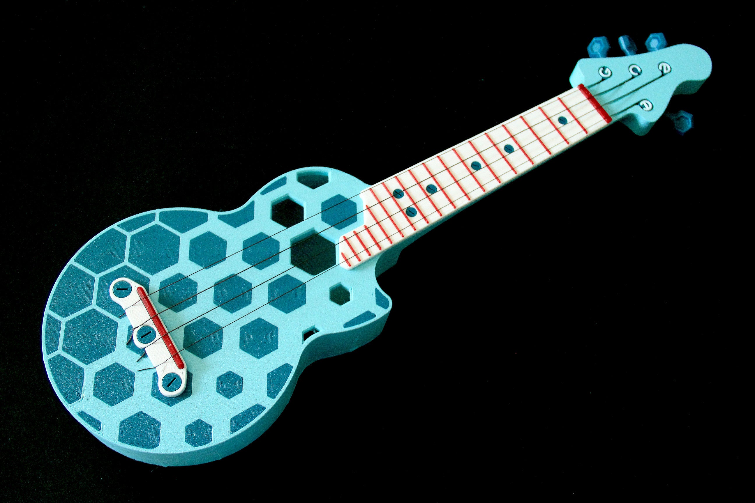 Hex ukulele - fully printable soprano