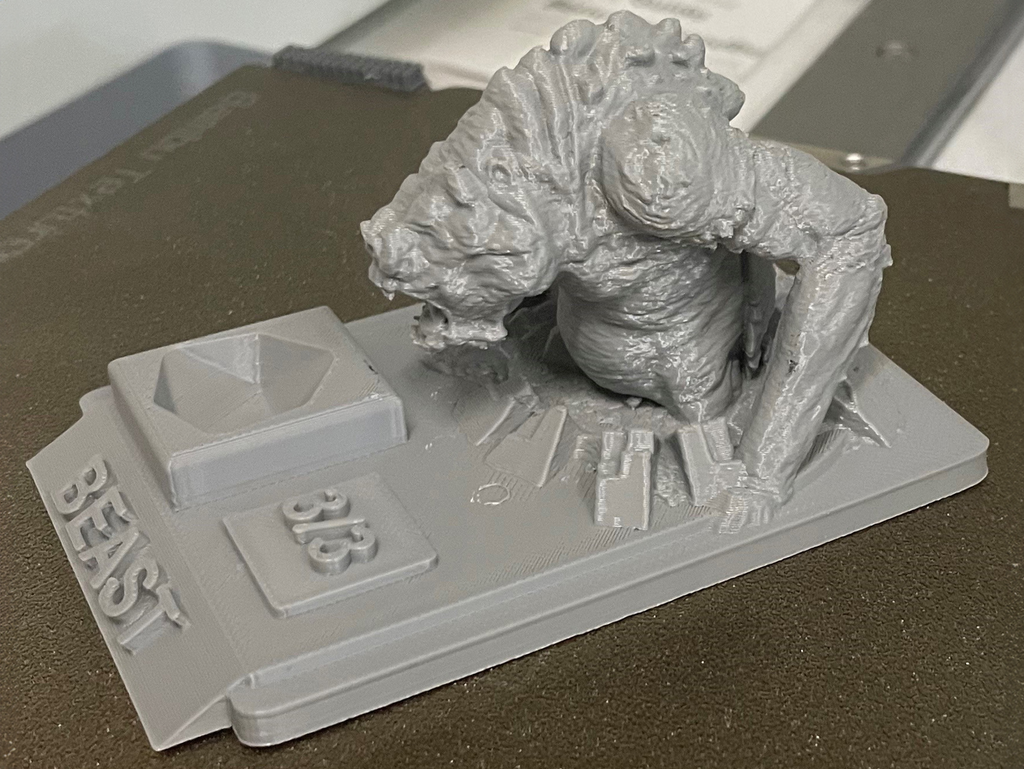 MTG 3D Beast Token