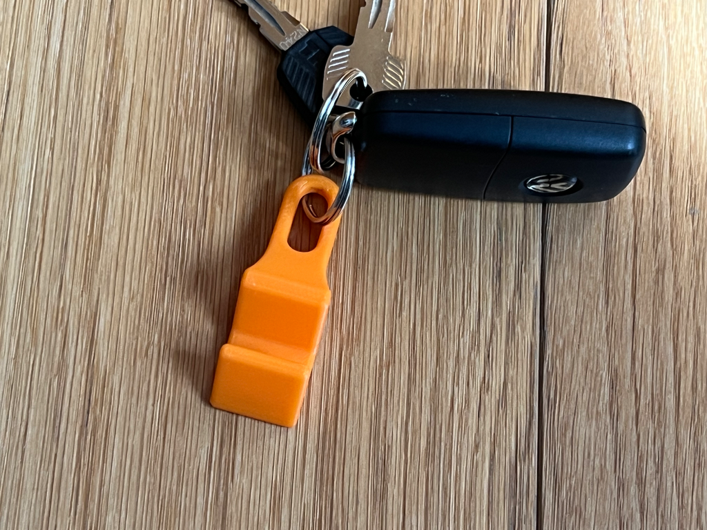 Keychain with phone holder