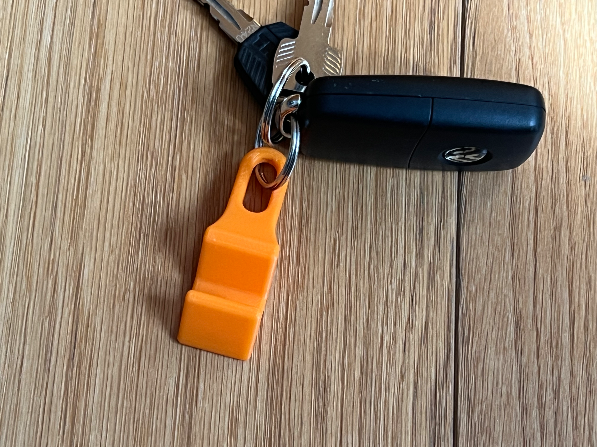 Keychain with phone holder