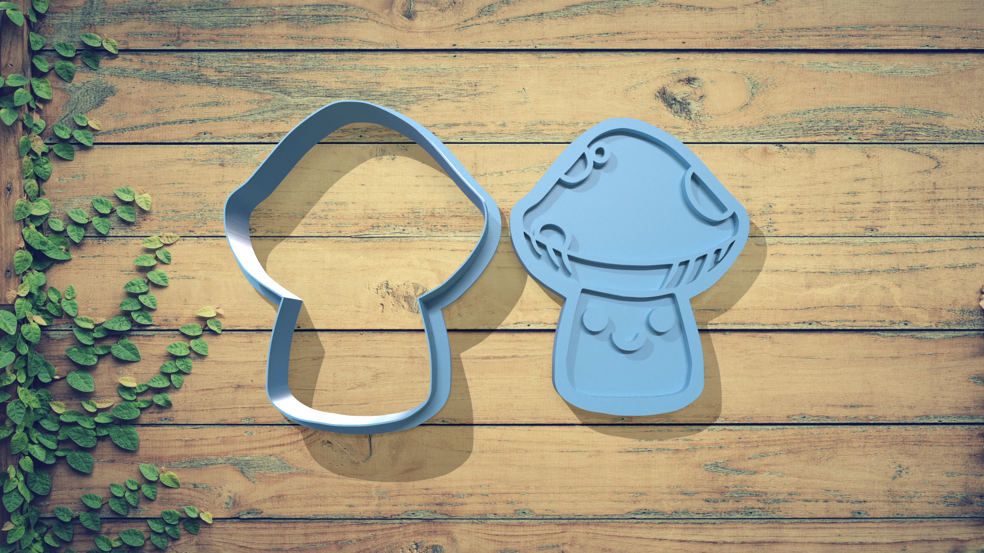 Mushroom Cookie Cutter Set