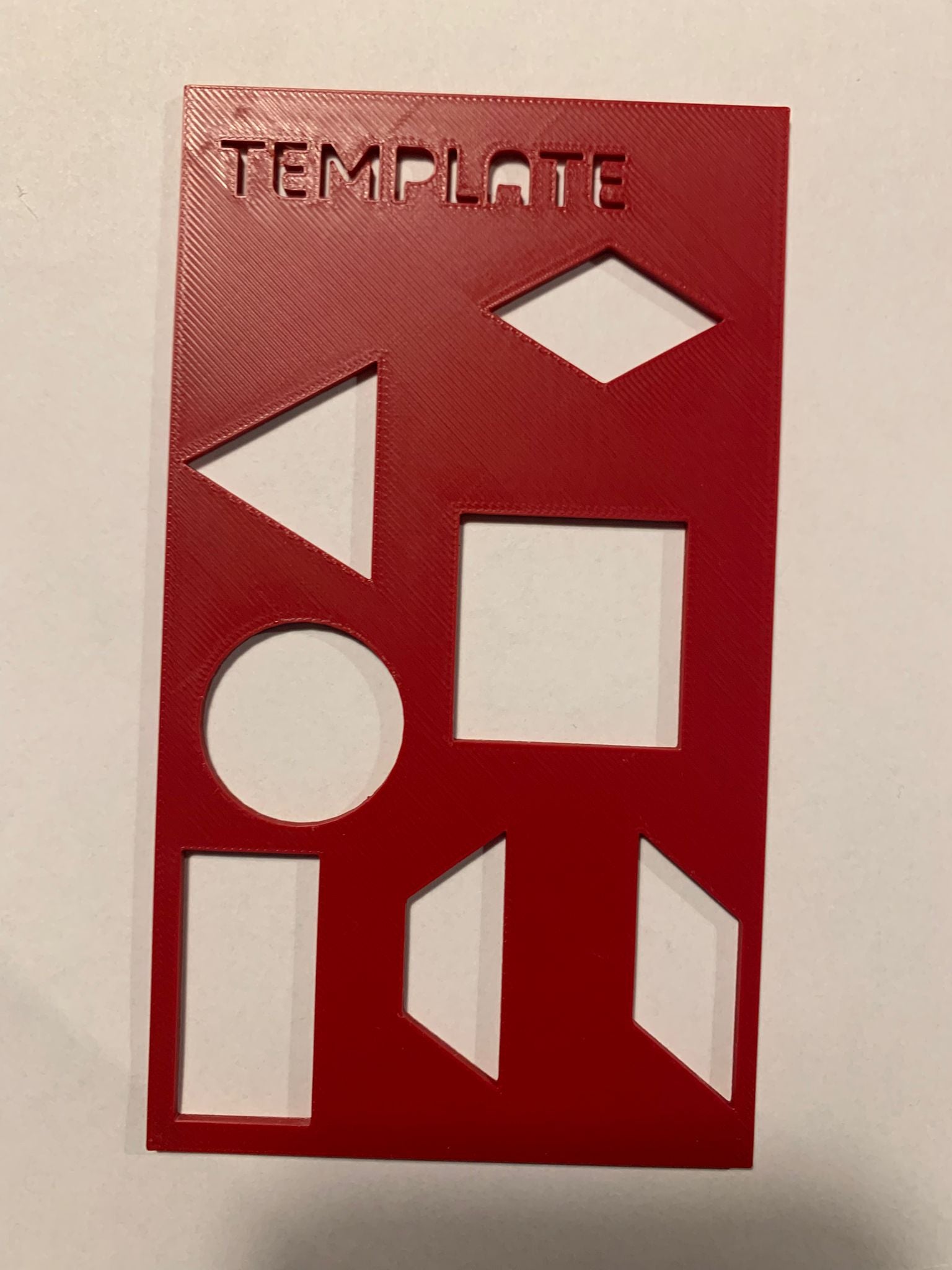 School Geometry Stencil
