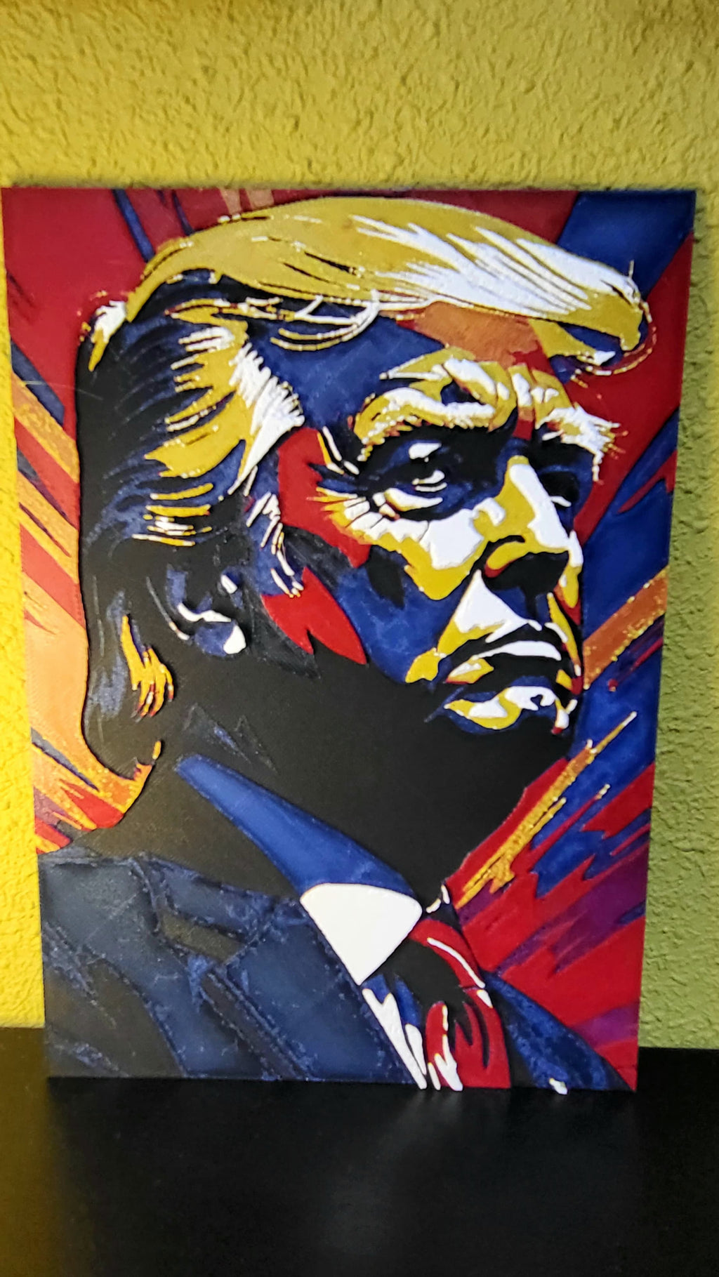 Hueforge Donald Trump - 5 colours printing