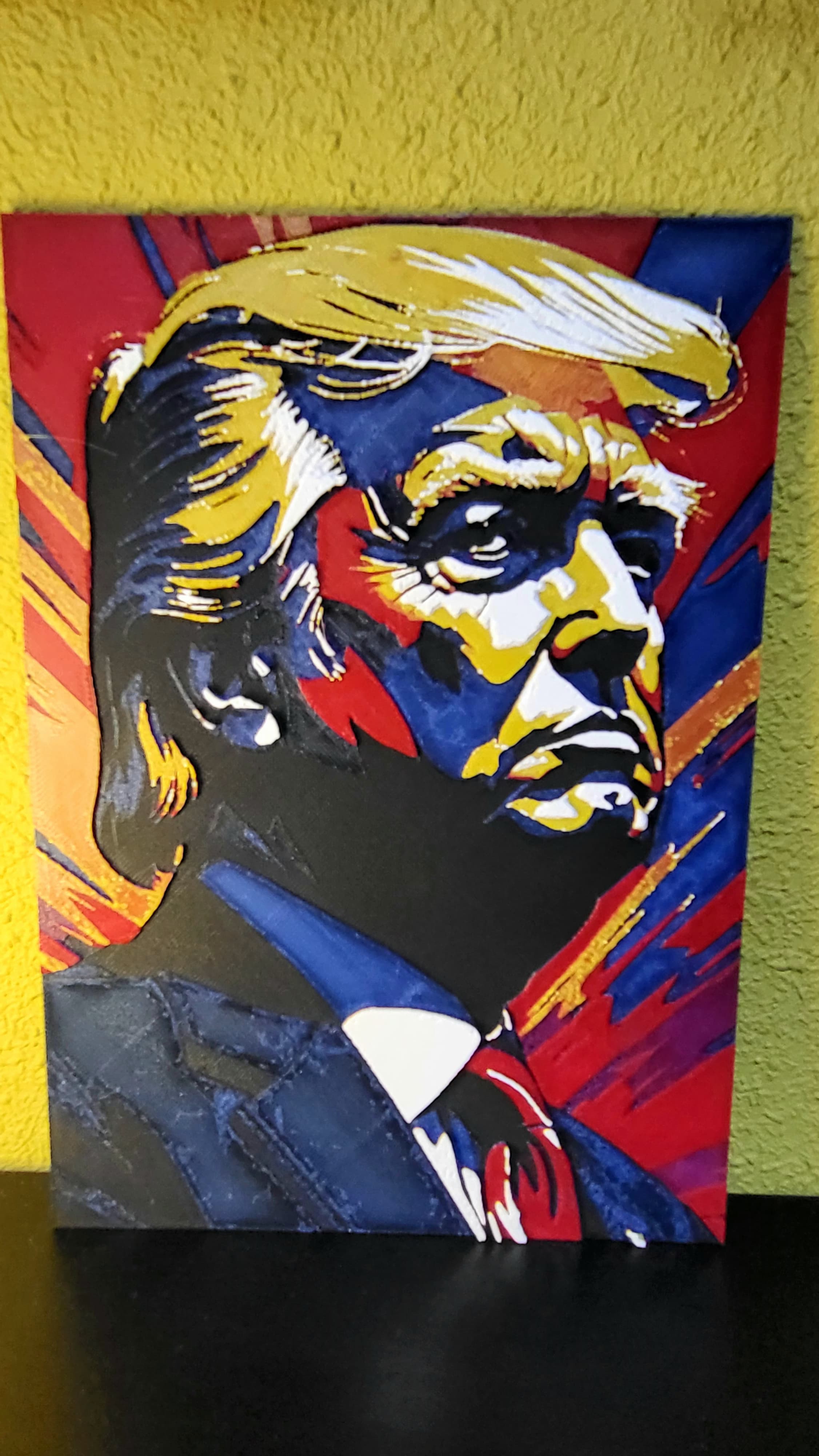 Hueforge Donald Trump - 5 colours printing