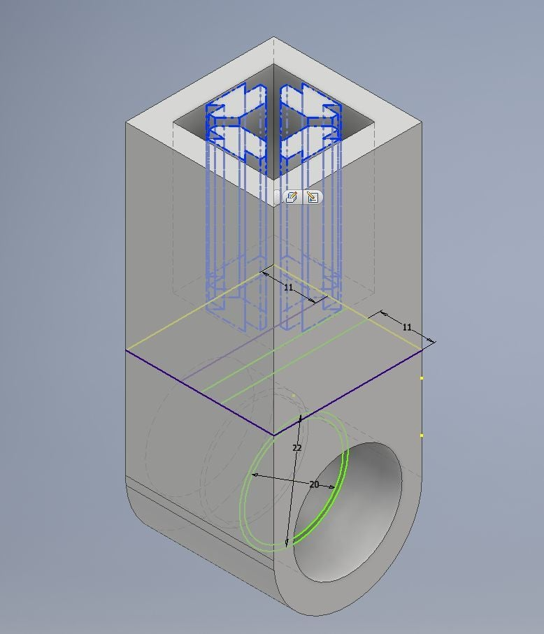 20x20 Vslot Spool End Mount