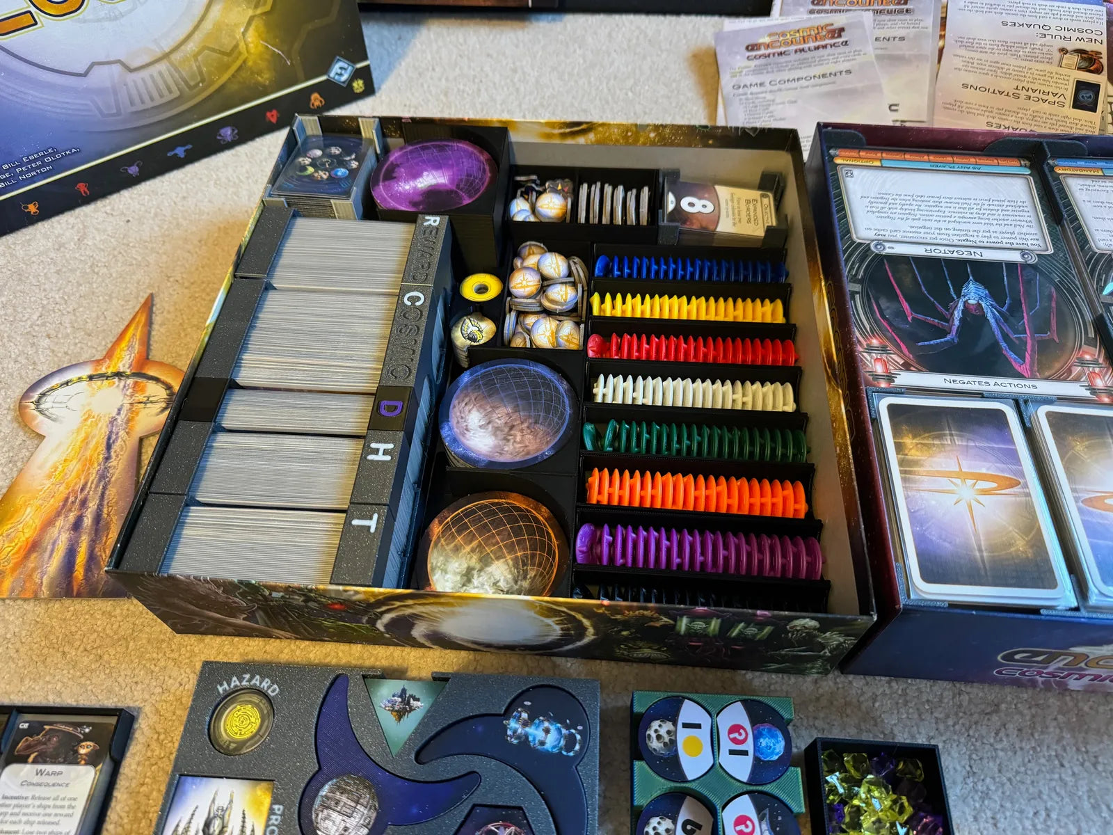 FFG Cosmic Encounter Insert, all expansions to ody