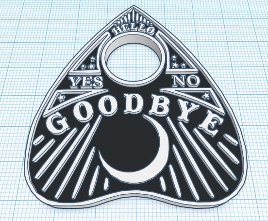Spooky Ouija Planchette Coasters