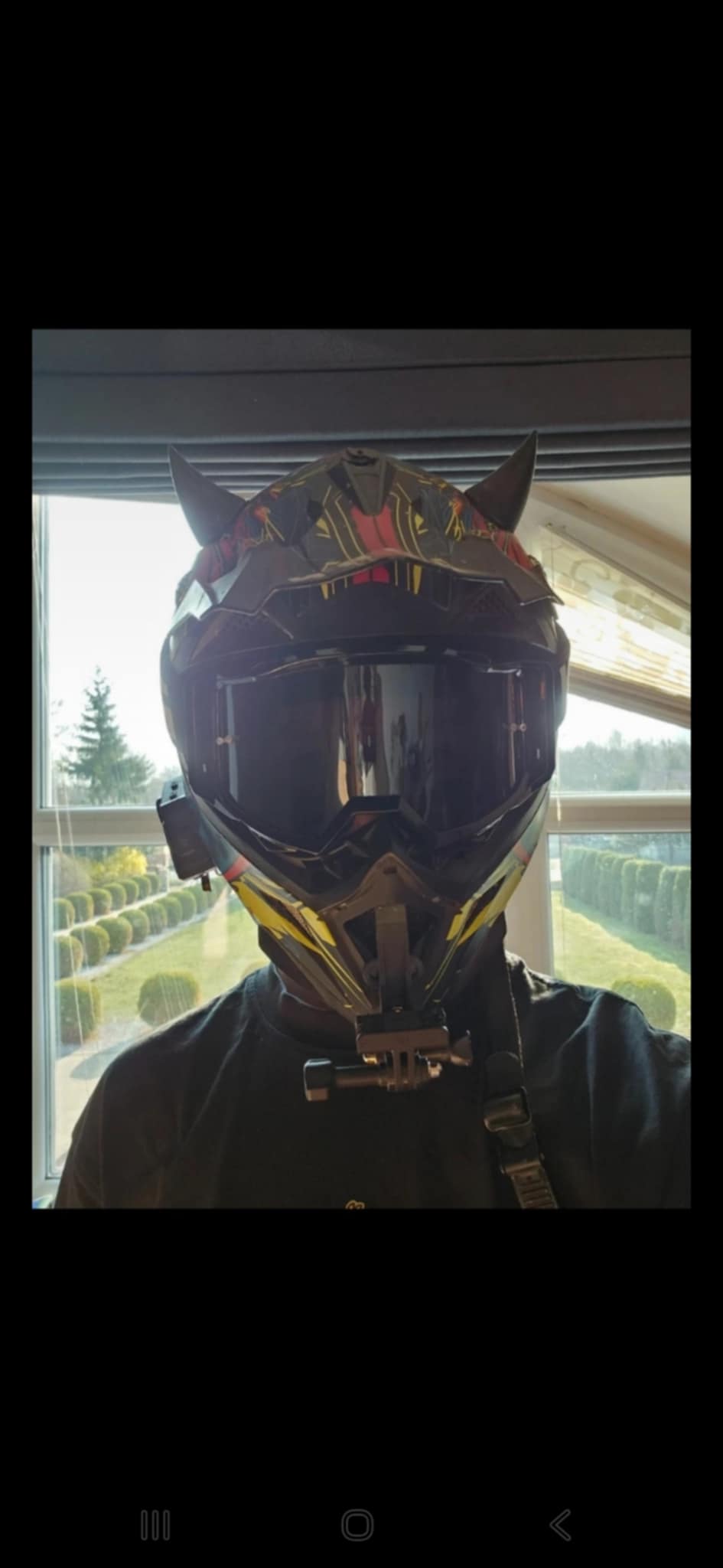 Helmet horns